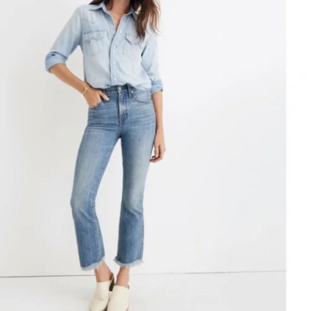 New Madewell Cali Demi-boot Petite Jeans Sz:26